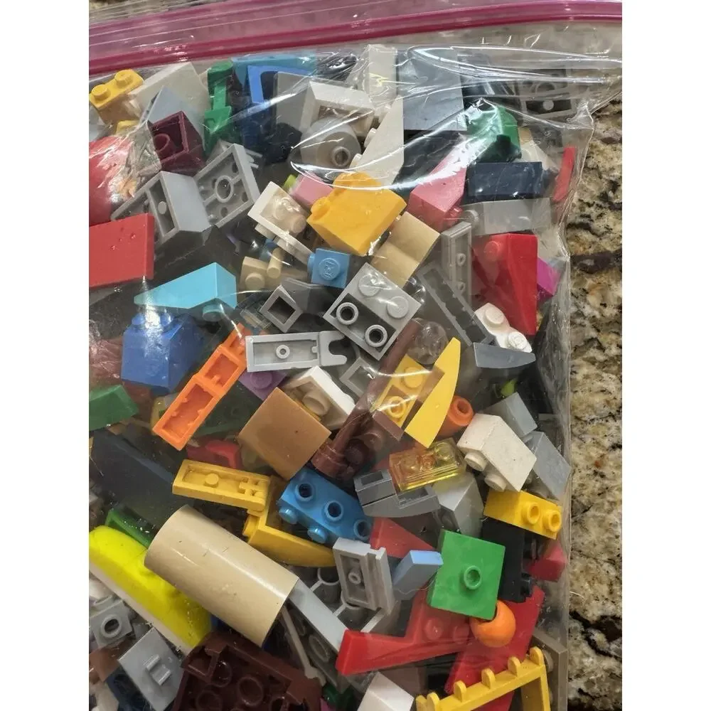 2 TWO POUNDS2 lbs Mixed LEGO Lot Authentic Bricks Parts & Pieces Cleaned Sorted - Picture 9 of 9